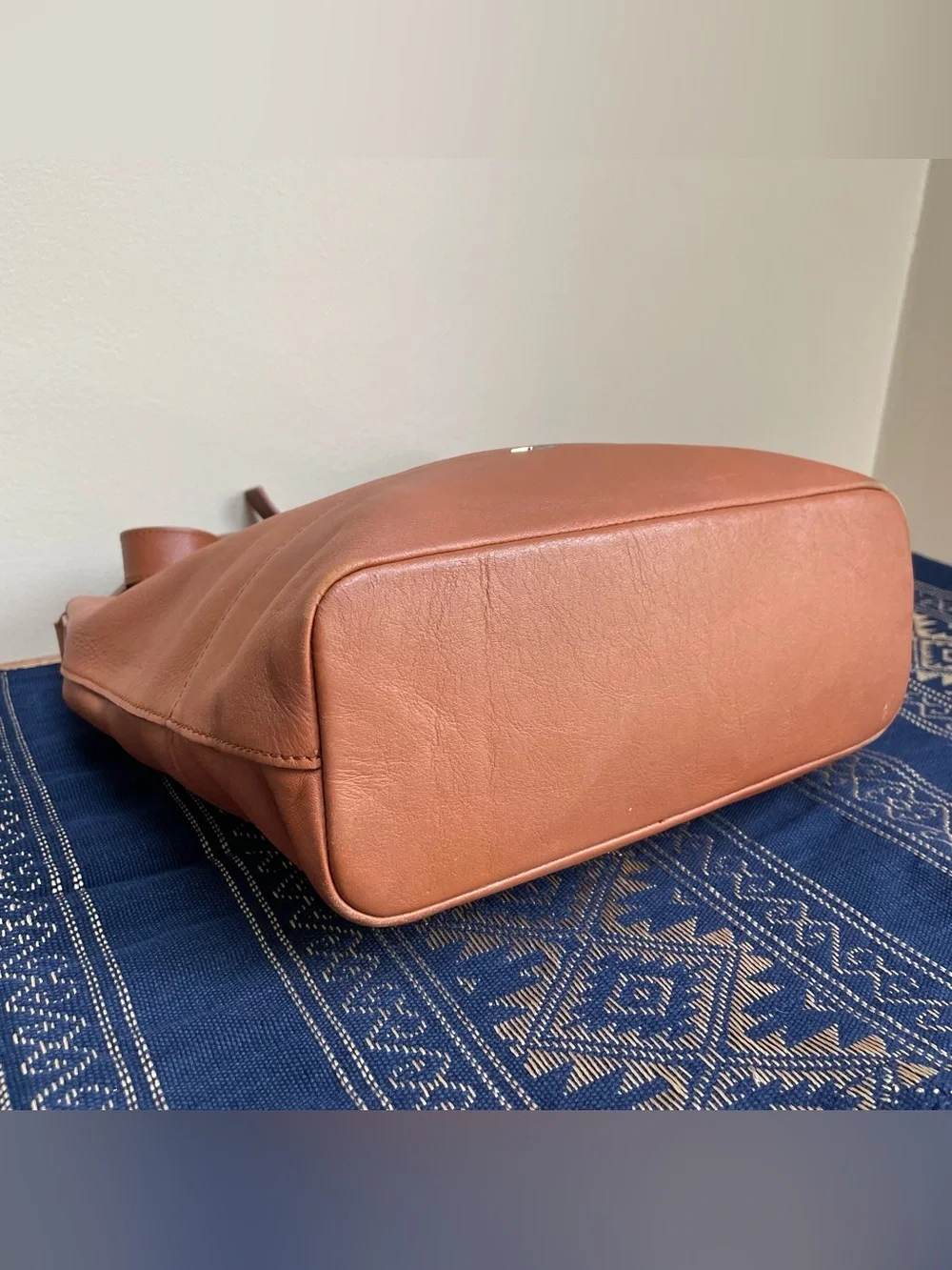 Shinola Soft Brown Leather Relaxed Hobo Should & Crossbody Bag Silver Logo